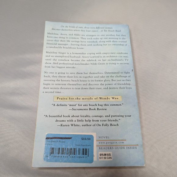 Ten Beach Road by Wendy Wax. Paperback - Picture 3 of 3